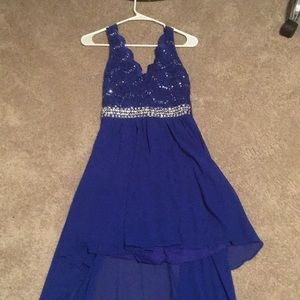 Sapphire Blue Prom Dress